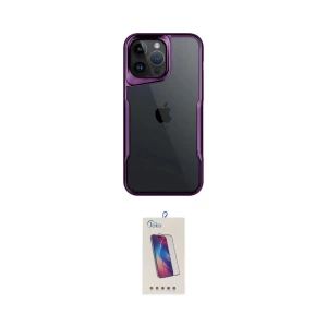 ieg™ iPhone 14 Pro Max Kılıf Akış Çizgi Koleksiyonu - Siyah Joko 5D Cam