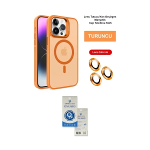 ieg™ iPhone 14 Pro Max Kılıf Akış Form - Şeffaf Royal Nano Ekran Koruyucu