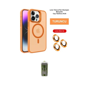 ieg™ iPhone 14 Pro Max Kılıf Akış Form - Siyah Joko Magic 5D Hayalet Cam