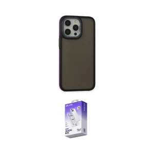 ieg™ iPhone 14 Pro Max Kılıf Eksen Işık - Siyah Bilvis 5in1 3D Magic Cam Ekran Koruyucu