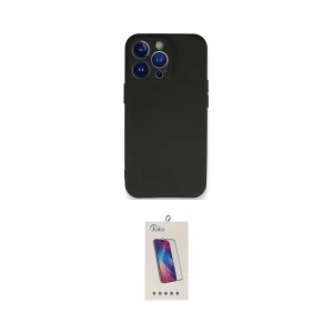 ieg™ iPhone 14 Pro Max Kılıf Kozmos Yansıma Özel Seri - Siyah Joko 5D Cam