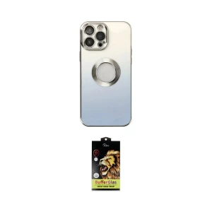 ieg™ iPhone 14 Pro Max Kılıf Kutup Yansıma Özel Seri - Siyah Buffer Cam Ekran Koruyucu