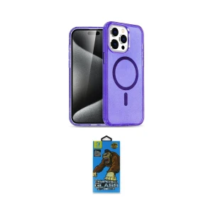 ieg™ iPhone 14 Pro Max Kılıf Nova Asil Prime - Siyah 18D Cam Ekran Koruyucu