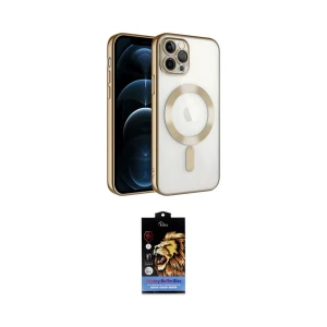ieg™ iPhone 14 Pro Max Kılıf Nova Işık Özel Seri - Siyah Buffer Hayalet Cam Ekran Koruyucu