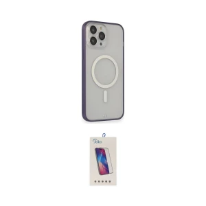 ieg™ iPhone 14 Pro Max Kılıf Siluet Işık Koleksiyonu - Siyah Joko 5D Cam