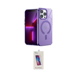 ieg™ iPhone 14 Pro Max Kılıf Yankı Çizgi - Siyah Joko 5D Cam