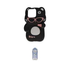 ieg™ iPhone 15 Pro Kılıf Akış Yansıma - Siyah Joko Magic 5D Cam