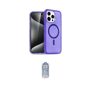 ieg™ iPhone 15 Pro Kılıf Eksen Doku Koleksiyonu - Siyah Joko Magic 5D Cam