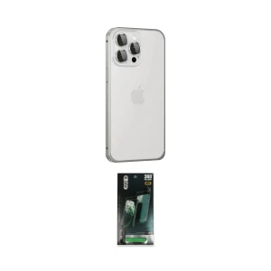 ieg™ iPhone 15 Pro Kılıf Eksen Form Serisi - Şeffaf 360 Full Body Arka Koruyucu