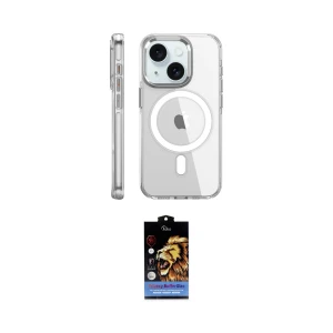 ieg™ iPhone 15 Pro Kılıf Nova Doku - Siyah Buffer Hayalet Cam Ekran Koruyucu