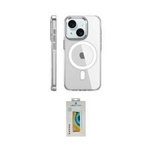 ieg™ iPhone 15 Pro Kılıf Nova Doku - Siyah Polymer Nano Ekran Koruyucu