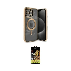 ieg™ iPhone 15 Pro Kılıf Nova Işık Özel Seri - Siyah Buffer Cam Ekran Koruyucu