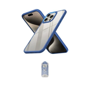 ieg™ iPhone 15 Pro Kılıf Nova Işık Serisi - Siyah Joko Magic 5D Cam