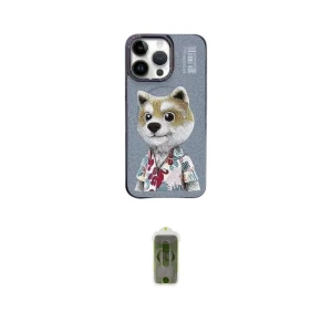ieg™ iPhone 15 Pro Kılıf Siluet Modern Özel Seri - Siyah Joko Magic 5D Hayalet Cam