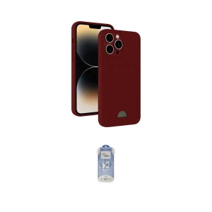 ieg™ iPhone 15 Pro Kılıf Vadi Çizgi Prime - Siyah Joko Magic 5D Cam