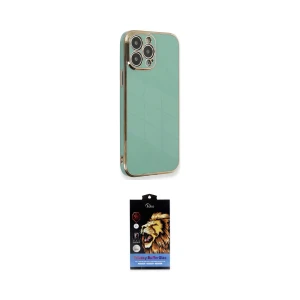 ieg™ iPhone 15 Pro Kılıf Yankı Serisi - Siyah Buffer Hayalet Cam Ekran Koruyucu