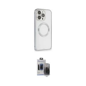 ieg™ iPhone 15 Pro Max Kılıf Ahenk Işık Serisi - Siyah Vanessa Magic Hayalet Cam