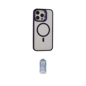 ieg™ iPhone 15 Pro Max Kılıf Ahenk Klasik Özel Seri - Siyah Joko Magic 5D Cam