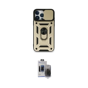 ieg™ iPhone 15 Pro Max Kılıf Ahenk Klasik - Siyah Vanessa Magic Hayalet Cam