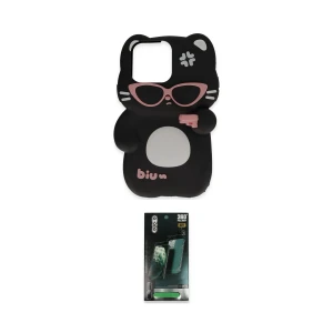 ieg™ iPhone 15 Pro Max Kılıf Akış Yansıma - Şeffaf 360 Full Body Arka Koruyucu