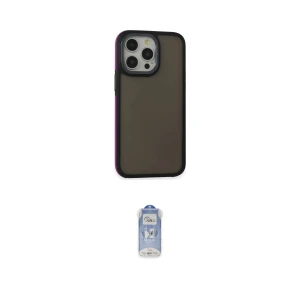 ieg™ iPhone 15 Pro Max Kılıf Eksen Işık - Siyah Joko Magic 5D Cam