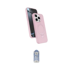 ieg™ iPhone 15 Pro Max Kılıf İz Işık Koleksiyonu - Siyah Joko Magic 5D Cam
