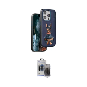 ieg™ iPhone 15 Pro Max Kılıf Nova Form Koleksiyonu - Siyah Vanessa Magic Hayalet Cam