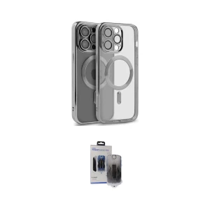 ieg™ iPhone 15 Pro Max Kılıf Nova Işık Özel Seri - Siyah Vanessa Magic Hayalet Cam