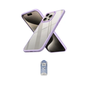 ieg™ iPhone 15 Pro Max Kılıf Nova Işık Serisi - Siyah Joko Magic 5D Cam