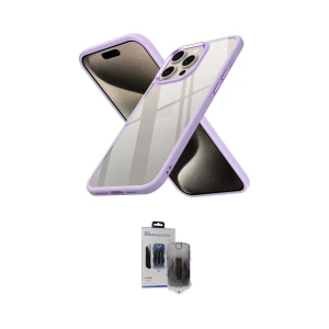 ieg™ iPhone 15 Pro Max Kılıf Nova Işık Serisi - Siyah Vanessa Magic Hayalet Cam