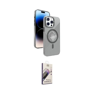 ieg™ iPhone 15 Pro Max Kılıf Nova Modern Prime - Siyah Bilvis 3D Mat Cam Ekran Koruyucu