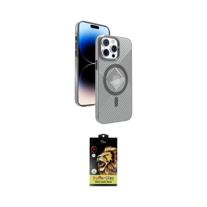 ieg™ iPhone 15 Pro Max Kılıf Nova Modern Prime - Siyah Buffer Cam Ekran Koruyucu