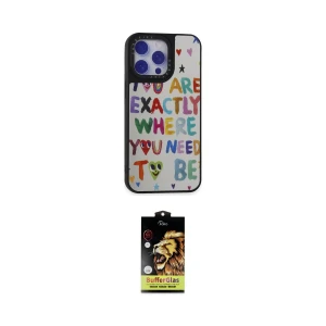 ieg™ iPhone 15 Pro Max Kılıf Odak Klasik Serisi - Siyah Buffer Cam Ekran Koruyucu