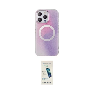 ieg™ iPhone 15 Pro Max Kılıf Pusula Form - Şeffaf Pasifik Cam Ekran Koruyucu