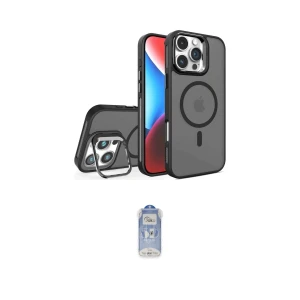 ieg™ iPhone 16 Pro Kılıf Akış Form - Siyah Joko Magic 5D Cam