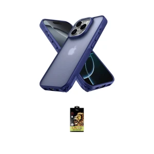 ieg™ iPhone 16 Pro Kılıf Atlas Form - Siyah Buffer Cam Ekran Koruyucu