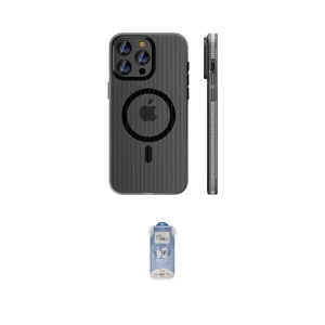 ieg™ iPhone 16 Pro Kılıf Pusula Minimal Koleksiyonu - Siyah Joko Magic 5D Cam