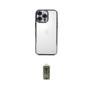 ieg™ iPhone 16 Pro Kılıf Vadi Minimal - Siyah Joko Magic 5D Hayalet Cam