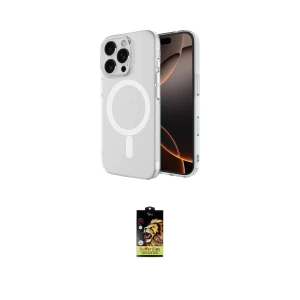 ieg™ iPhone 16 Pro Max Kılıf Ahenk Yansıma Prime - Siyah Buffer Cam Ekran Koruyucu