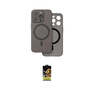 ieg™ iPhone 16 Pro Max Kılıf Çekirdek Klasik - Siyah Buffer Cam Ekran Koruyucu
