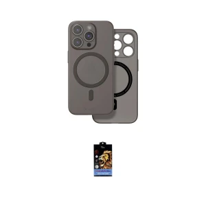 ieg™ iPhone 16 Pro Max Kılıf Çekirdek Klasik - Siyah Buffer Hayalet Cam Ekran Koruyucu