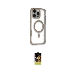ieg™ iPhone 16 Pro Max Kılıf Eksen Klasik Koleksiyonu - Siyah Buffer Cam Ekran Koruyucu