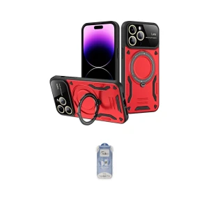 ieg™ iPhone 16 Pro Max Kılıf Kıvılcım Modern Serisi - Siyah Joko Magic 5D Cam