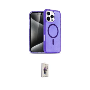 ieg™ iPhone 16 Pro Max Kılıf Nova Asil Prime - Siyah Bilvis 3D Cam Ekran Koruyucu