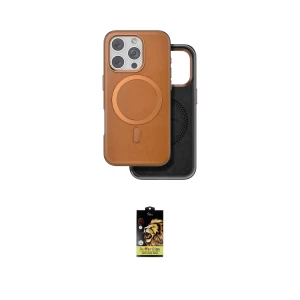 ieg™ iPhone 16 Pro Max Kılıf Pusula Işık Koleksiyonu - Siyah Buffer Cam Ekran Koruyucu