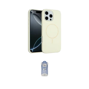 ieg™ iPhone 16 Pro Max Kılıf Yankı Form Serisi - Siyah Joko Magic 5D Cam
