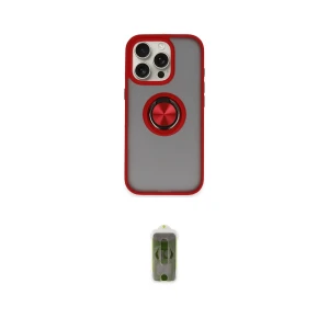 ieg™ iPhone 16 Pro Max Kılıf Yörünge Çizgi - Siyah Joko Magic 5D Hayalet Cam