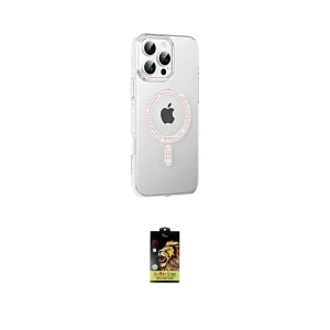 ieg™ iPhone 16 Pro Max Kılıf Yörünge Koleksiyonu - Siyah Buffer Cam Ekran Koruyucu