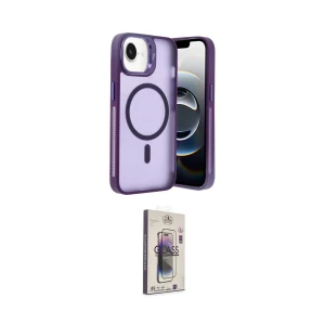 ieg™ iPhone 16E Kılıf Akış Form - Siyah Bilvis 3D Cam Ekran Koruyucu