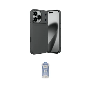 ieg™ iPhone 17 Pro Kılıf Eksen Form Prime - Siyah Joko Magic 5D Cam